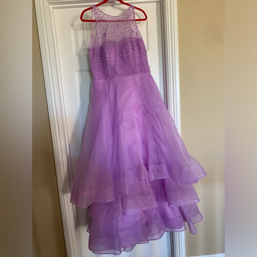 Prom dress with beads.  Voilet